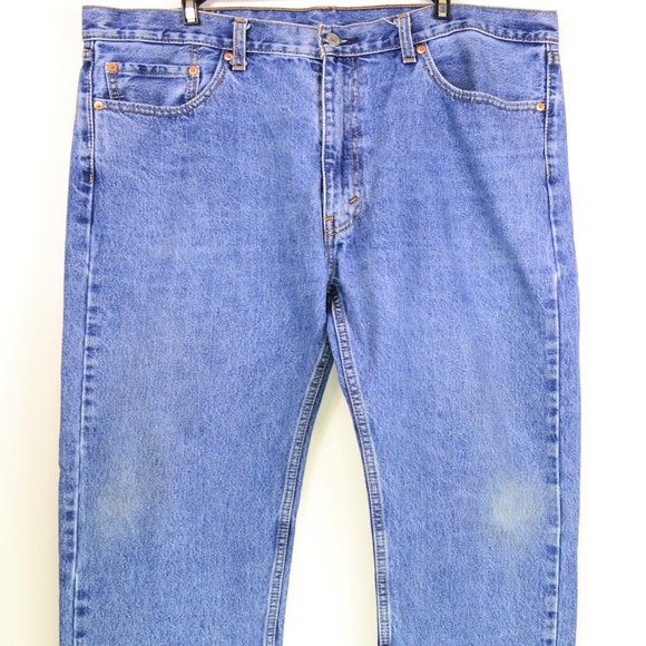 Levi’s 505 Men's Size W40 L32 Blue Regular Fit Denim Jeans - Picture 3 of 4